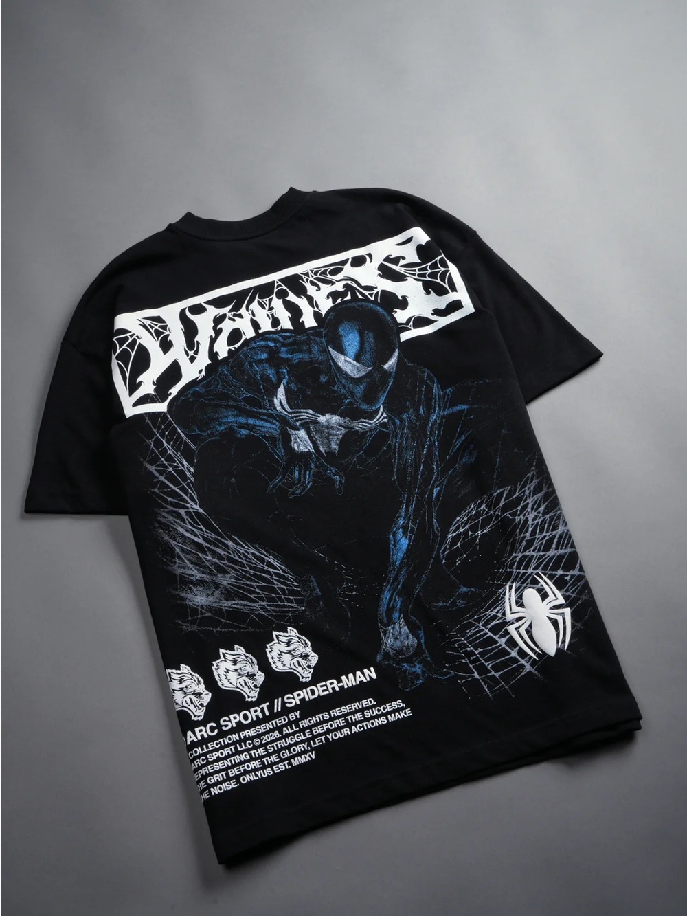 DARK SYMBIOTE PREMIUM OVERSIZED TEE IN BLACK